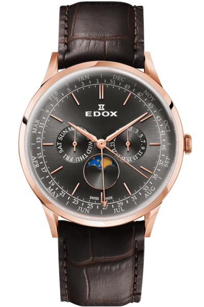 Edox Les Vauberts Annual Calendar