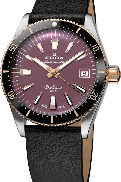 Edox SkyDiver Date Automatic 38mm Lady Special Edition