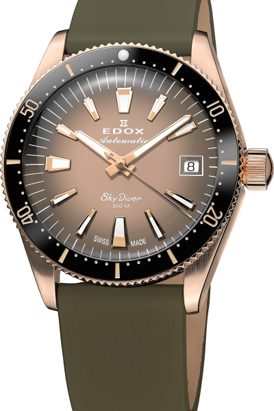Edox SkyDiver Date Automatic 38mm Lady Special Edition