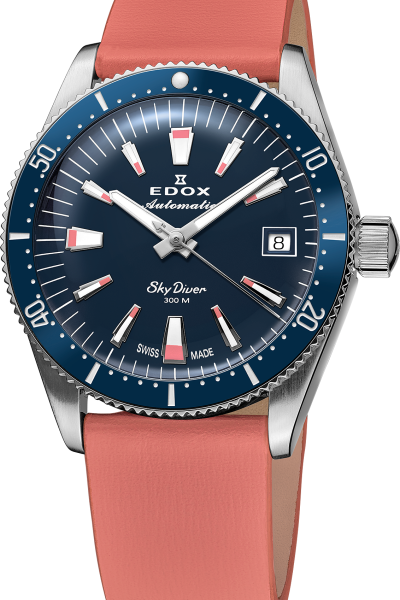 Edox SkyDiver Date Automatic 38mm Lady Special Edition