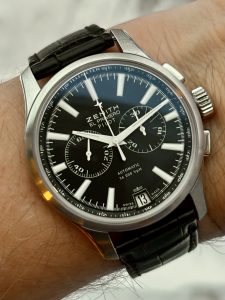 Solgt - Zenith El Primero pilot 36.600bhp