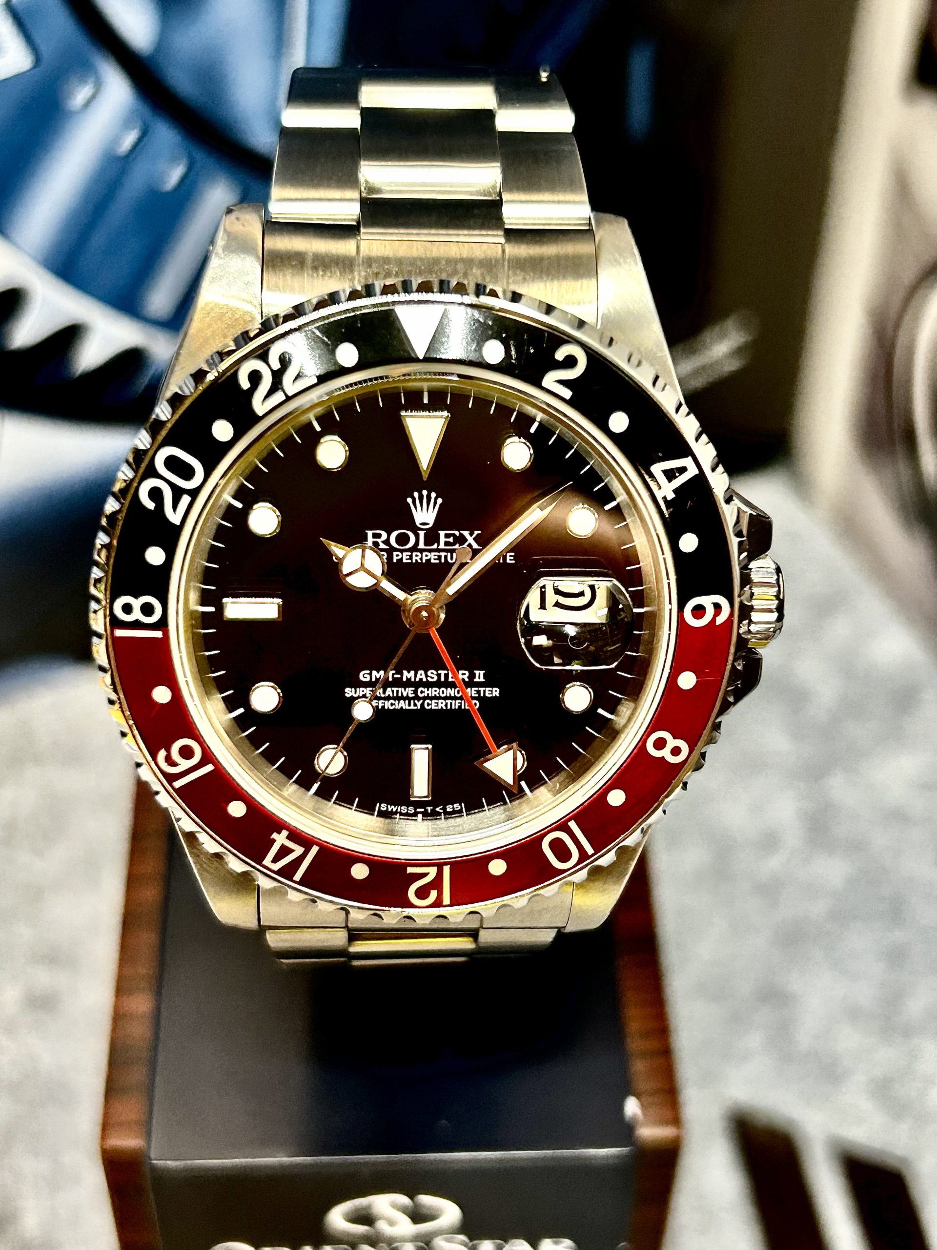 Rolex GMT-Master II Ref. 16710 – 1993 Modell – Pepsi – 100% Strøken