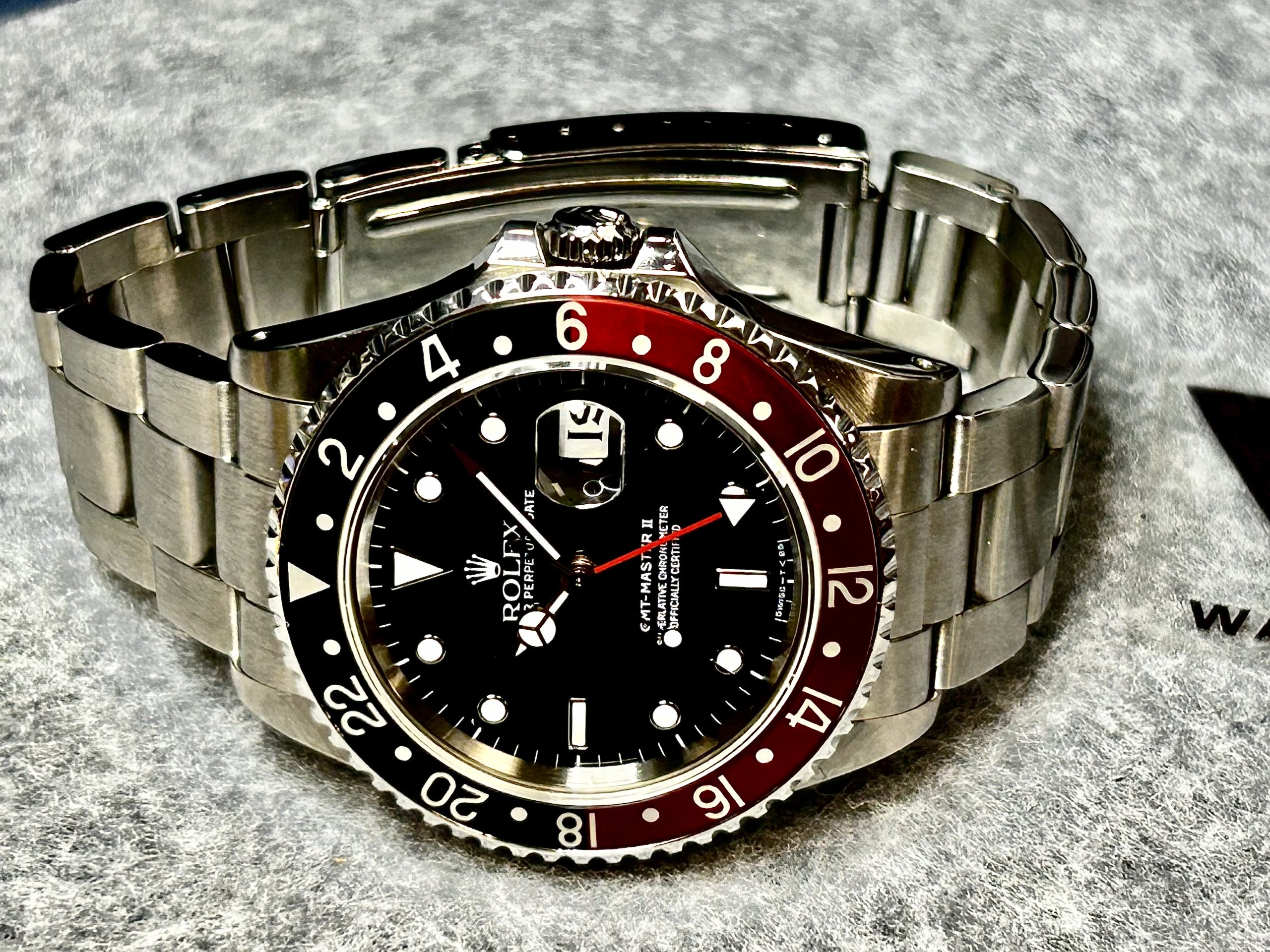 Rolex GMT-Master II Ref. 16710 – 1993 Modell – Pepsi – 100% Strøken - Bilde 7