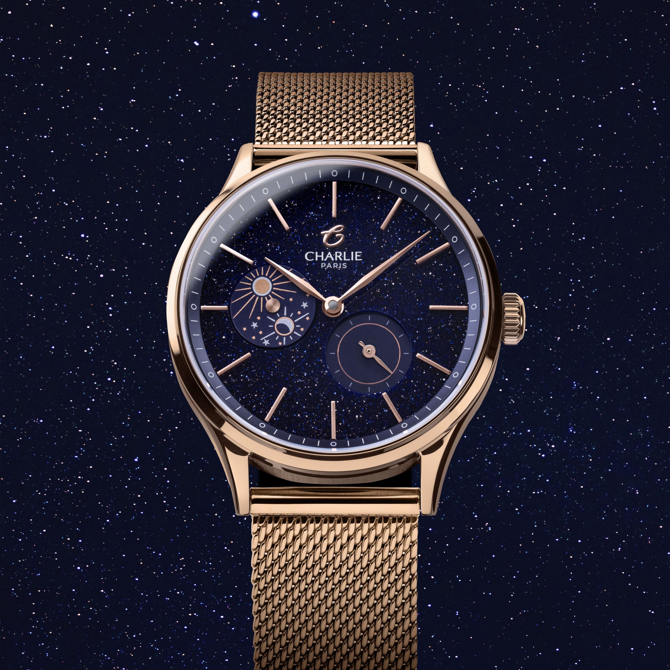 Charlie Paris INITIAL 36 - Day/Night - Rose Gold Aventurine - Bilde 4