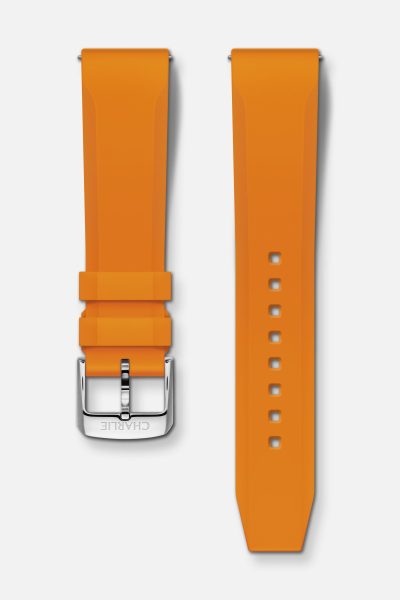 Charlie Paris Oransje gummireim 20mm