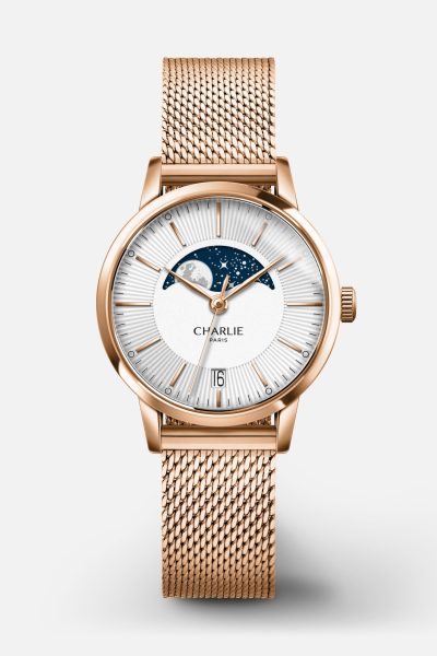 Charlie Paris SULLY - Moon phase - Rose gold