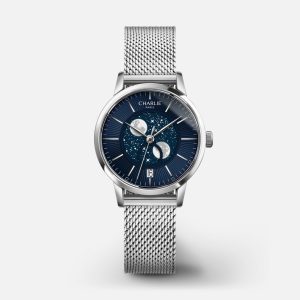 Charlie Paris SULLY - Moon phase - Steel & Blue