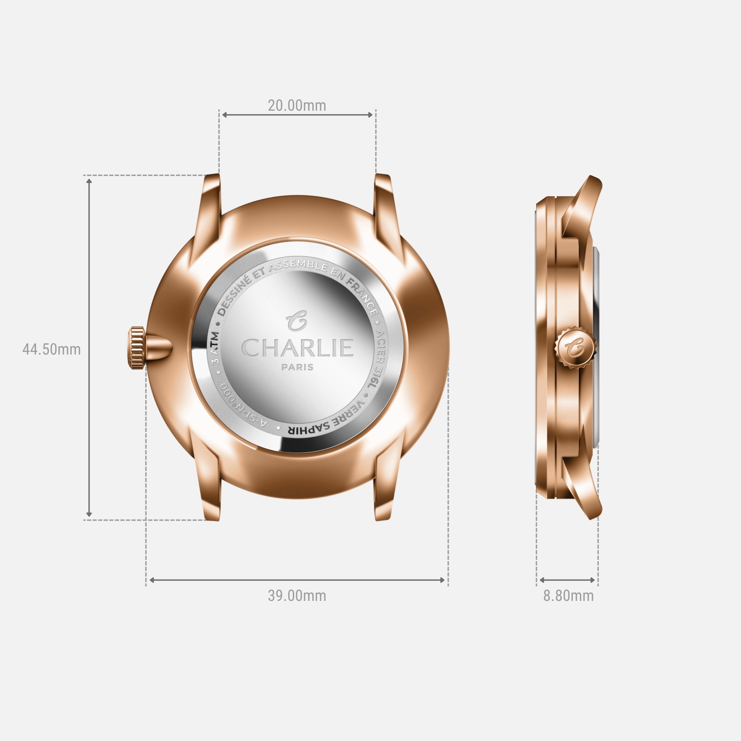 Charlie Paris HORIZON - Rose Gold - Bilde 4