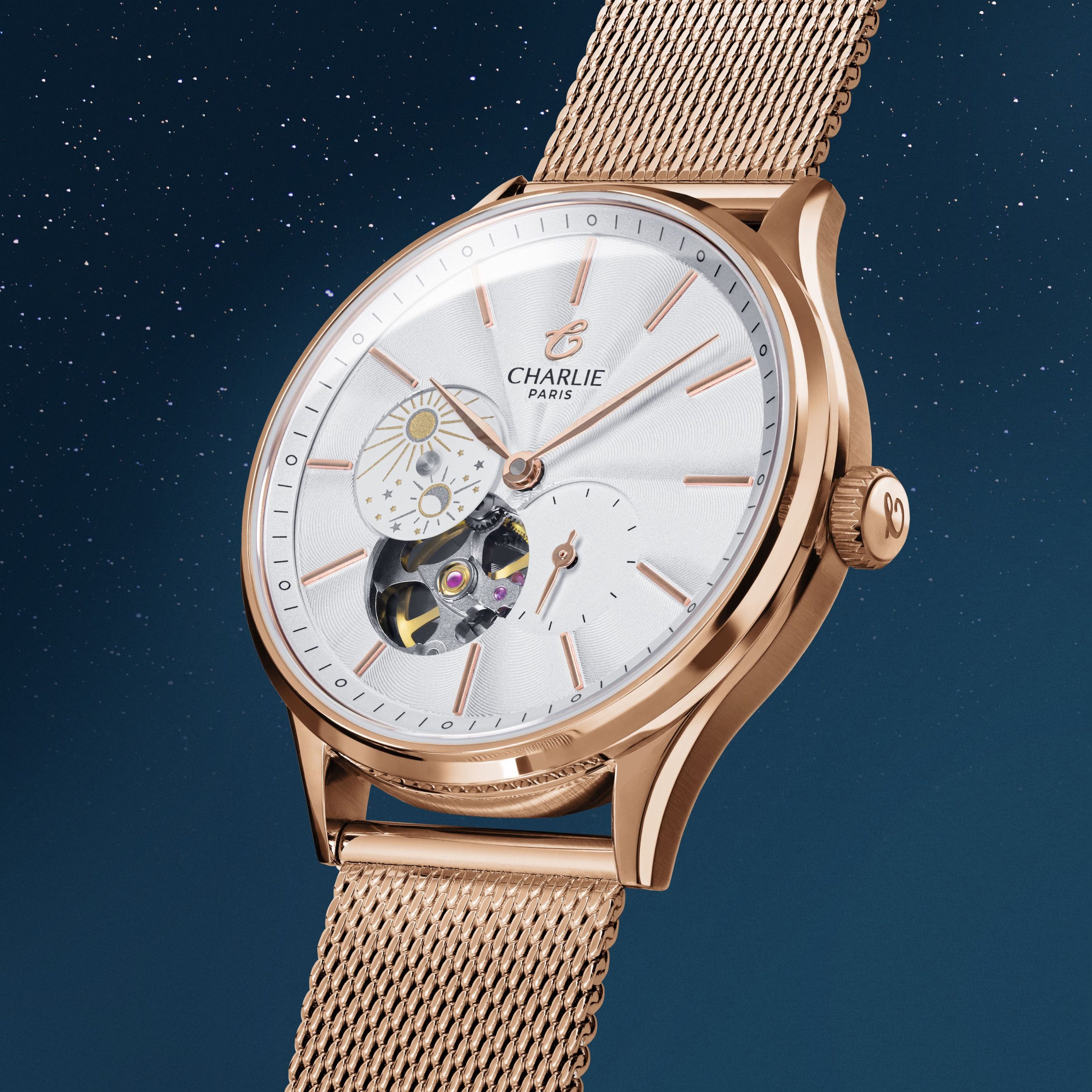 Charlie Paris INITIAL 36 - Open Heart Day/Night - Rose Gold - Bilde 4