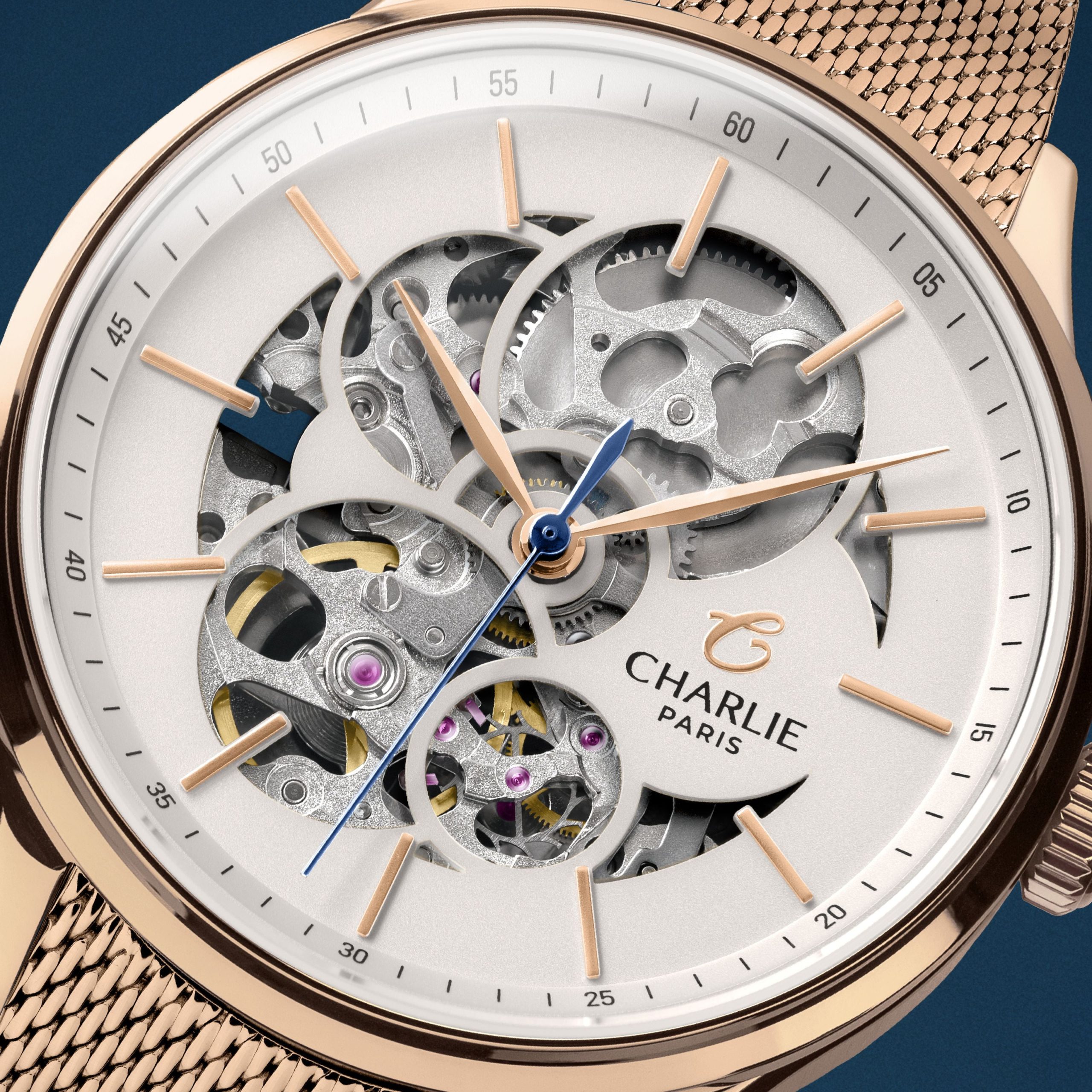 Charlie Paris INITIAL 36 - Skeleton - Rose Gold - Bilde 3