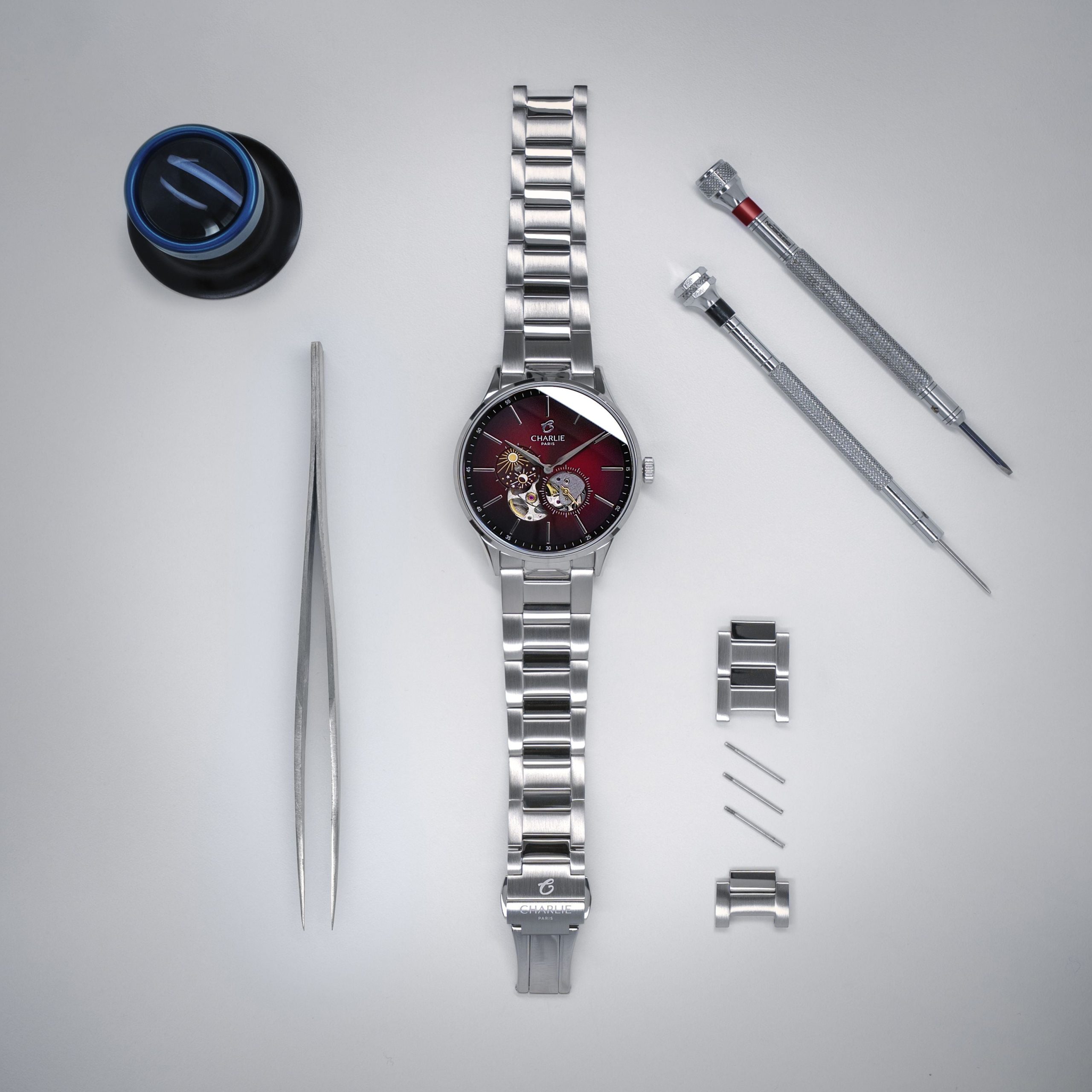 Charlie Paris INITIAL - Open Heart Day/Night - Burgundy - Bilde 2