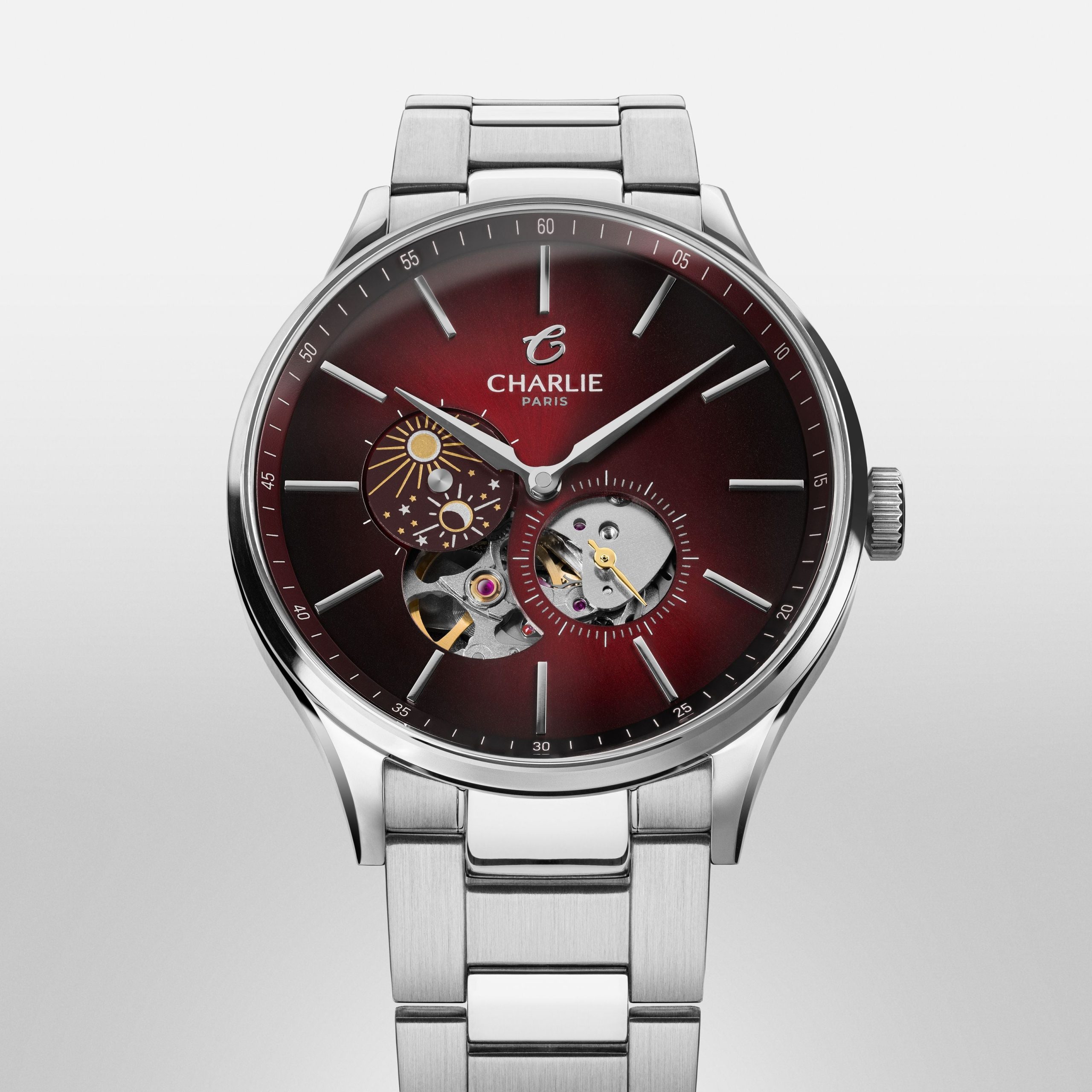 Charlie Paris INITIAL - Open Heart Day/Night - Burgundy - Bilde 4