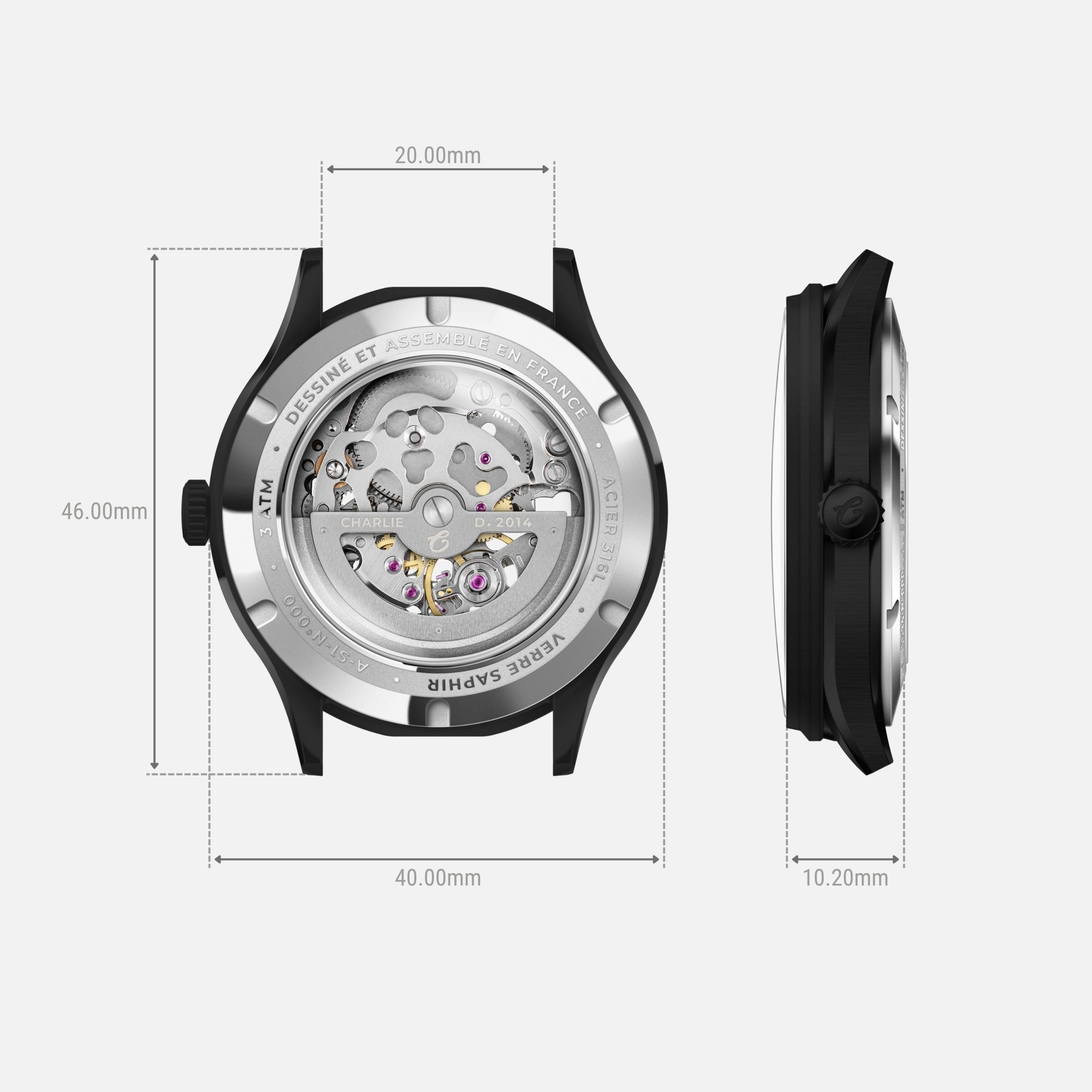 Charlie Paris INITIAL - Skeleton - Phantom - Bilde 4