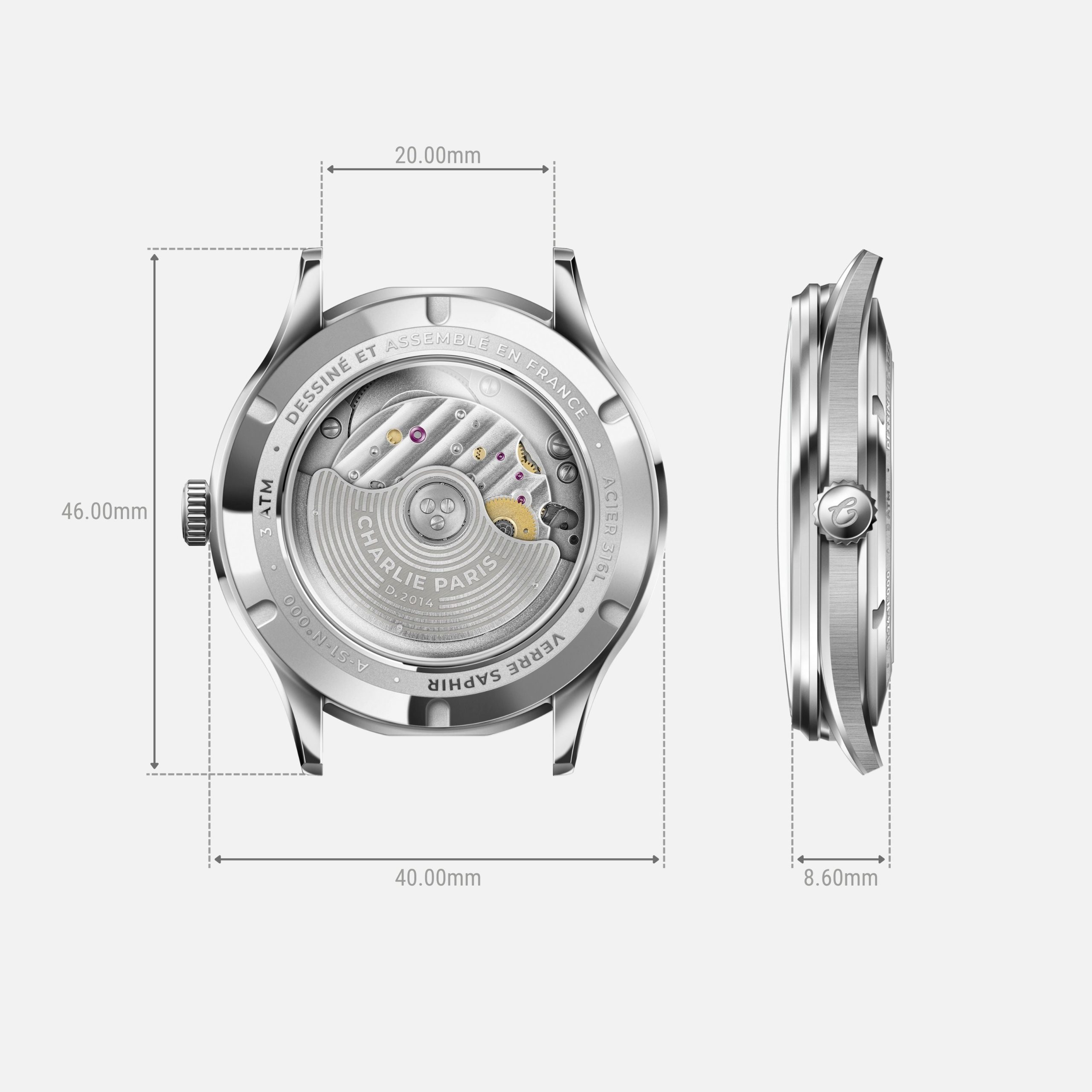 Charlie Paris INITIAL - Slim - Blue - Bilde 3