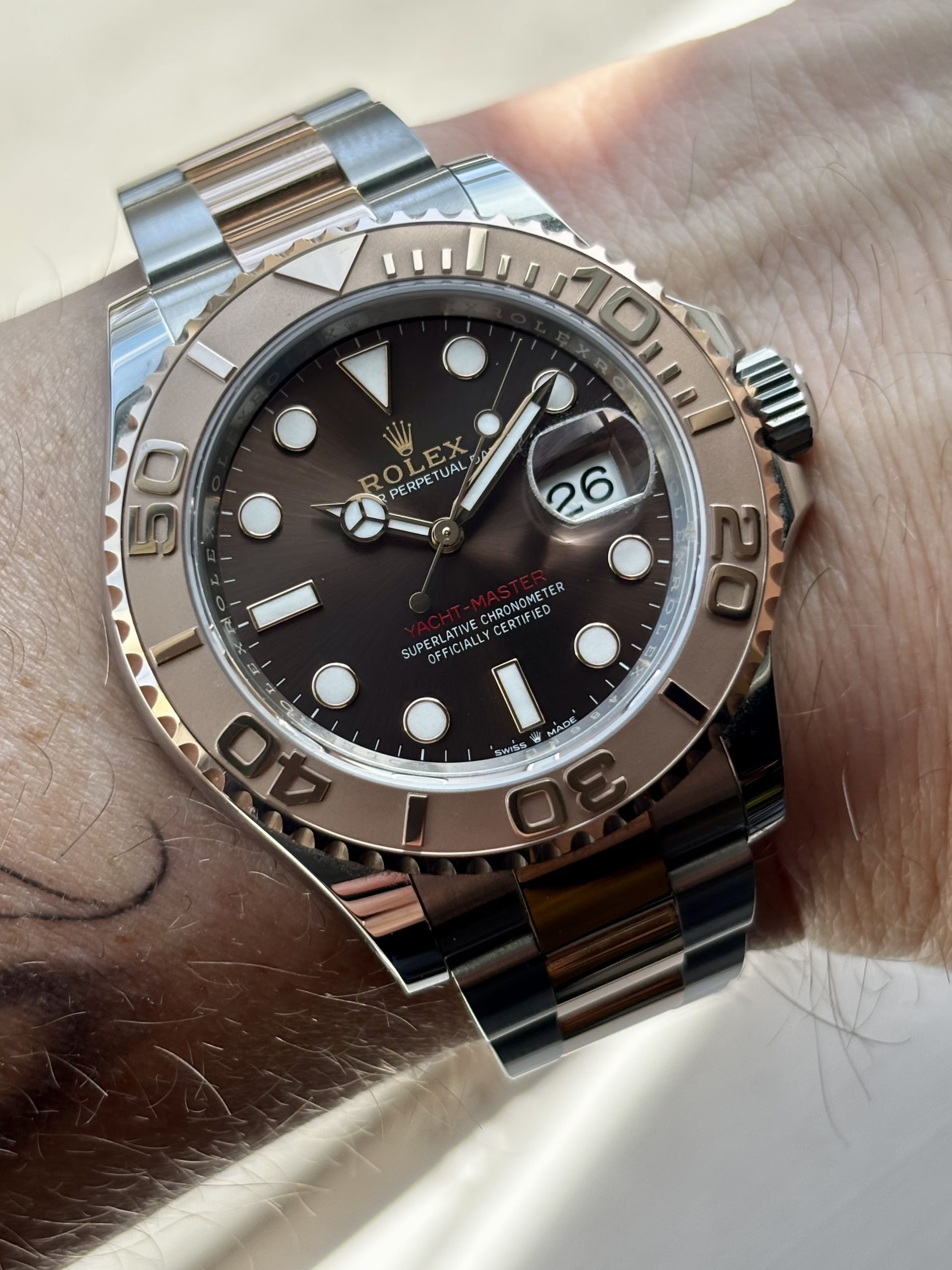 Rolex Yacht-Master 40 – 2025 modell – Everose (rosegull) – Som ny - Bilde 8