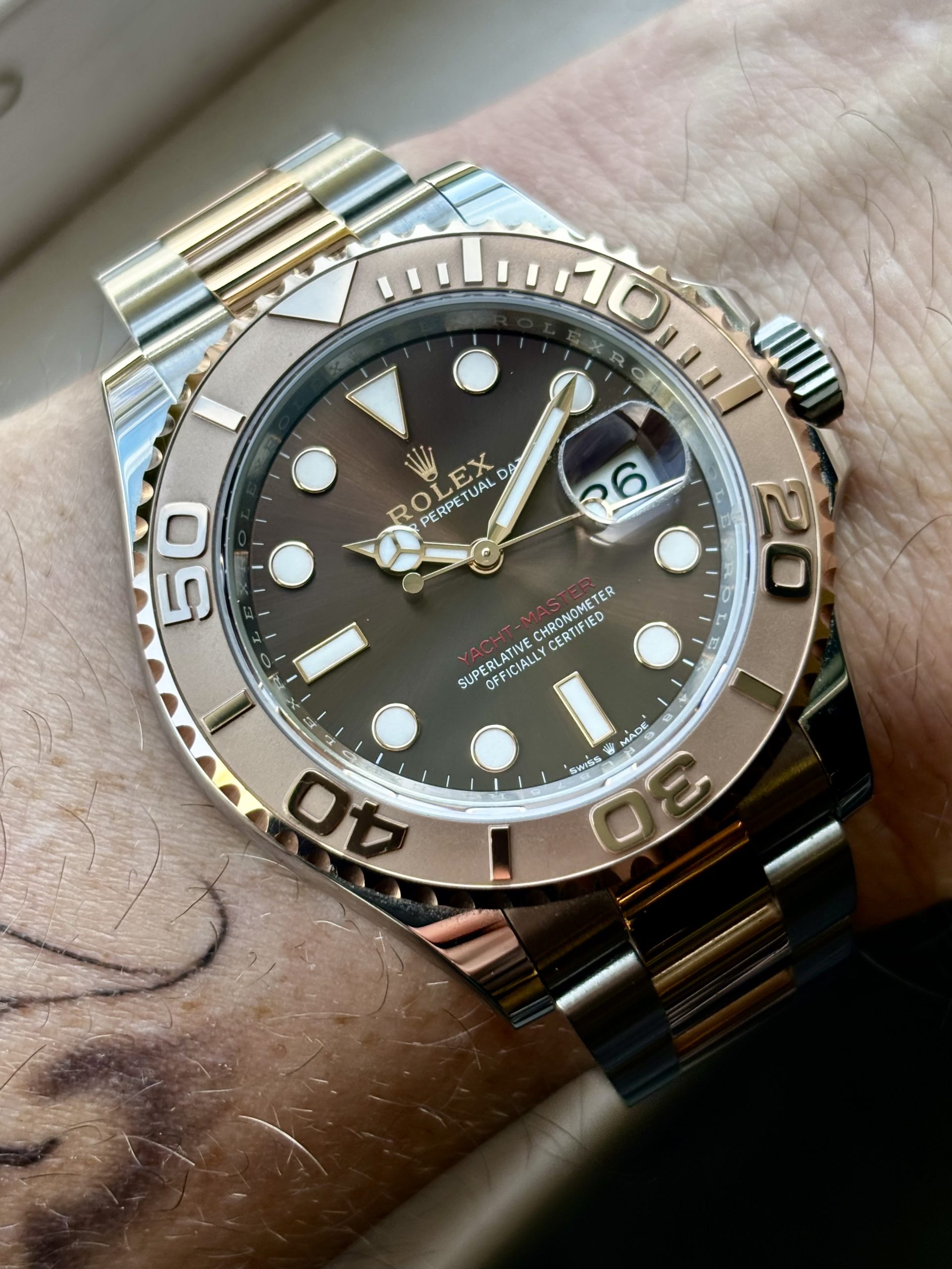 Rolex Yacht-Master 40 – 2025 modell – Everose (rosegull) – Som ny - Bilde 9