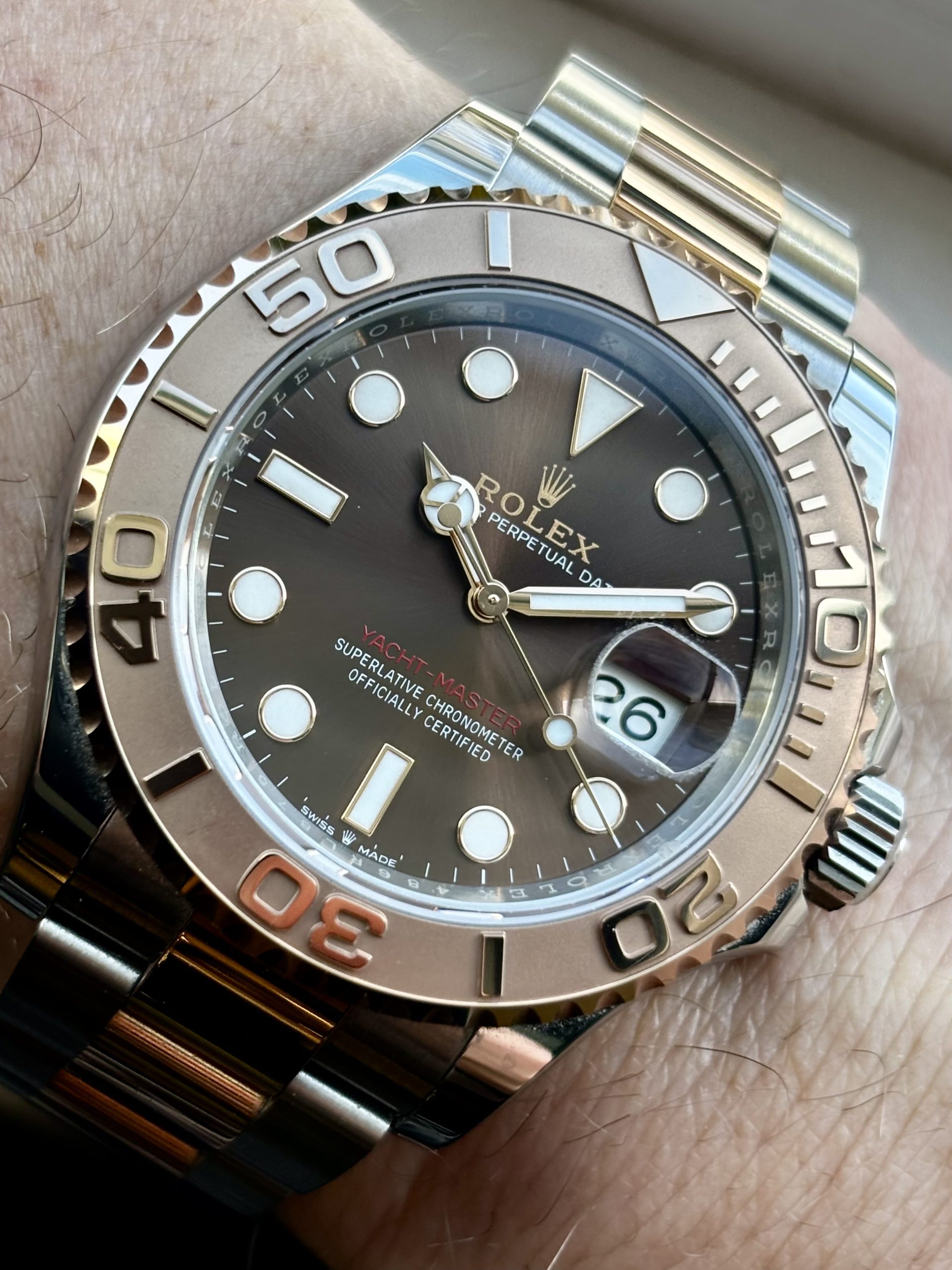Rolex Yacht-Master 40 – 2025 modell – Everose (rosegull) – Som ny - Bilde 10