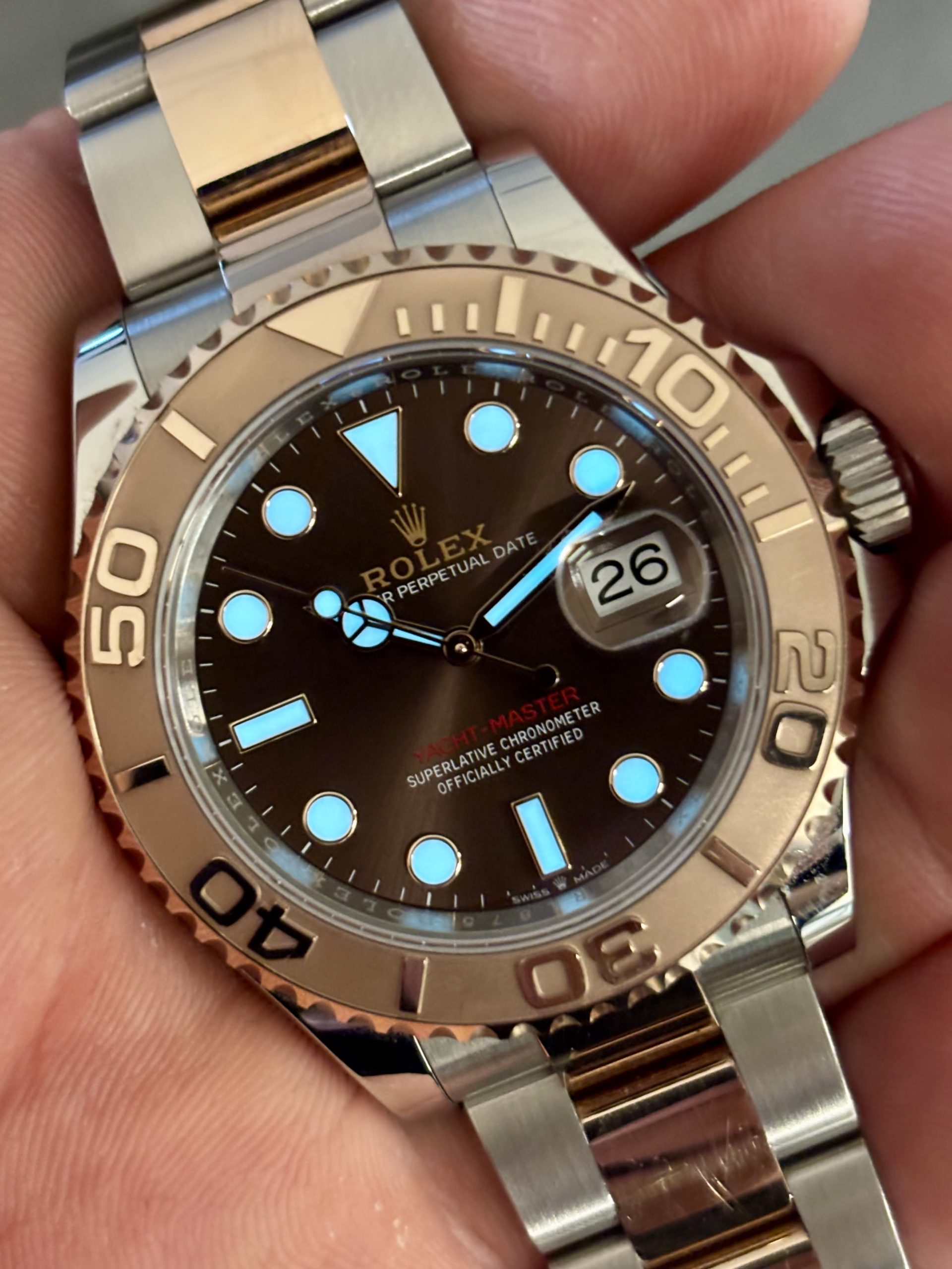 Rolex Yacht-Master 40 – 2025 modell – Everose (rosegull) – Som ny - Bilde 14