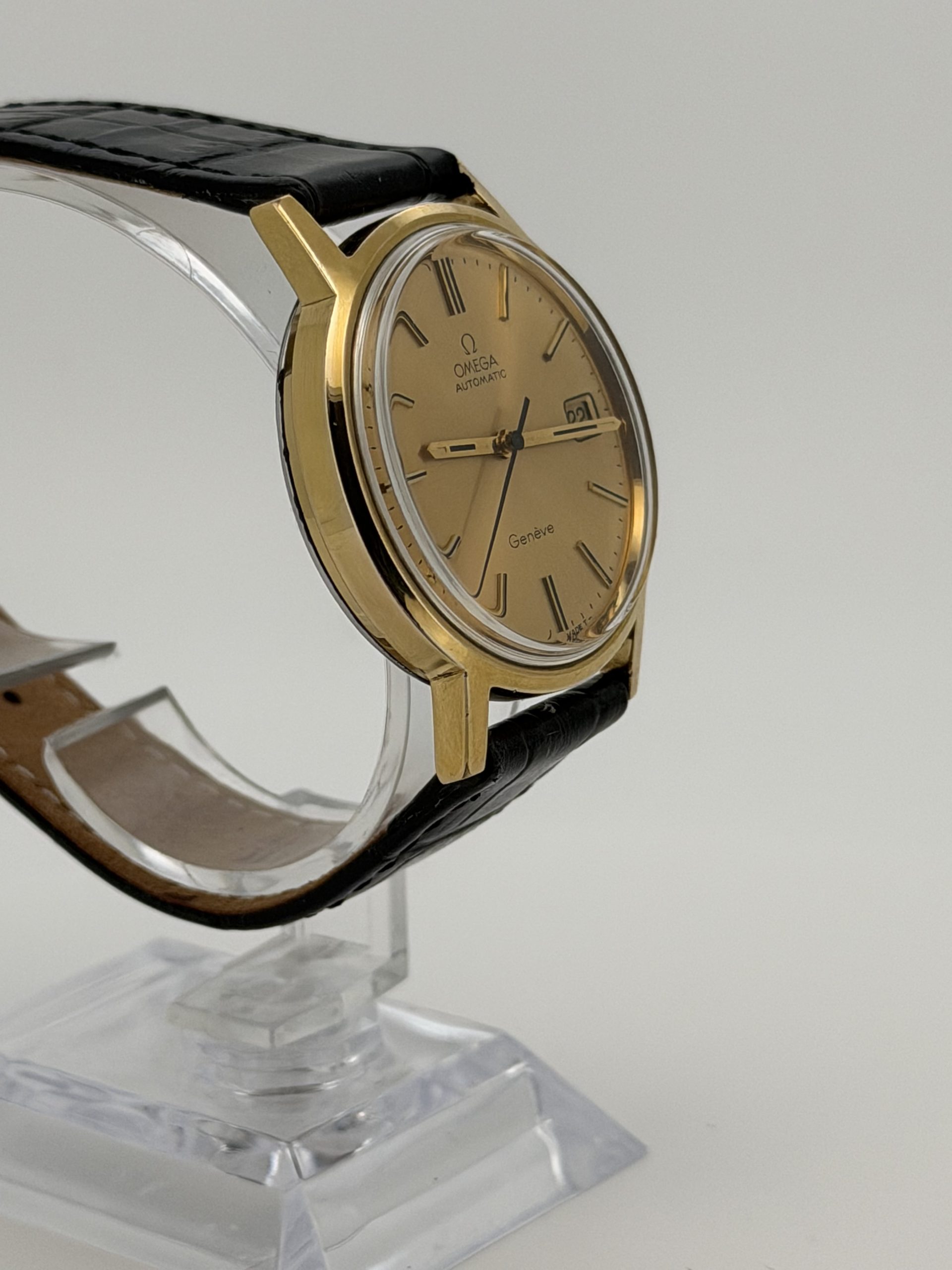 Omega Genève Automatic - 1974 mod – Klassisk vintage Omega med nydelig gullskive - Bilde 3