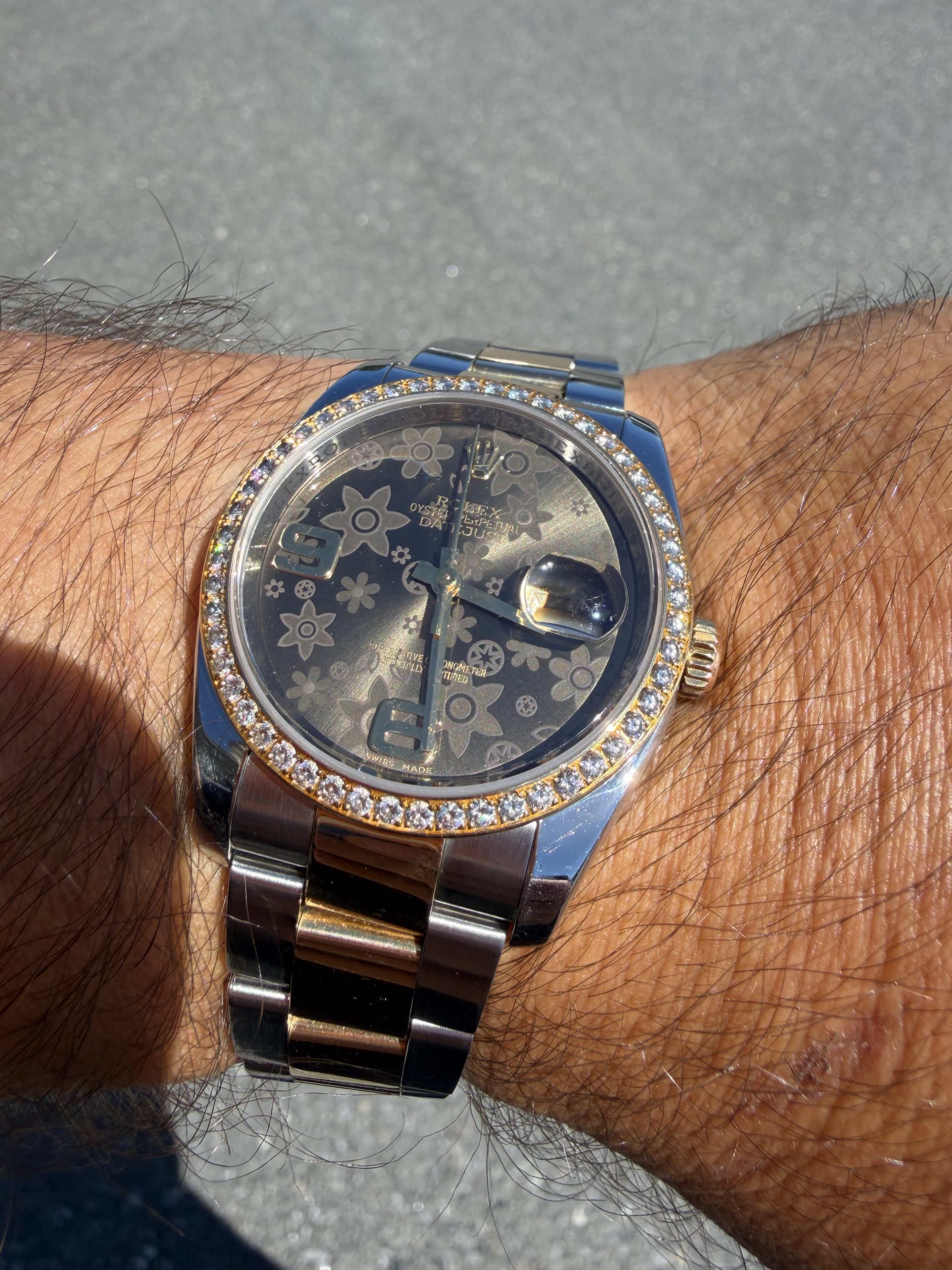 Rolex Datejust 36 Ref. 116243 Floral Dial 2010 - Bilde 13