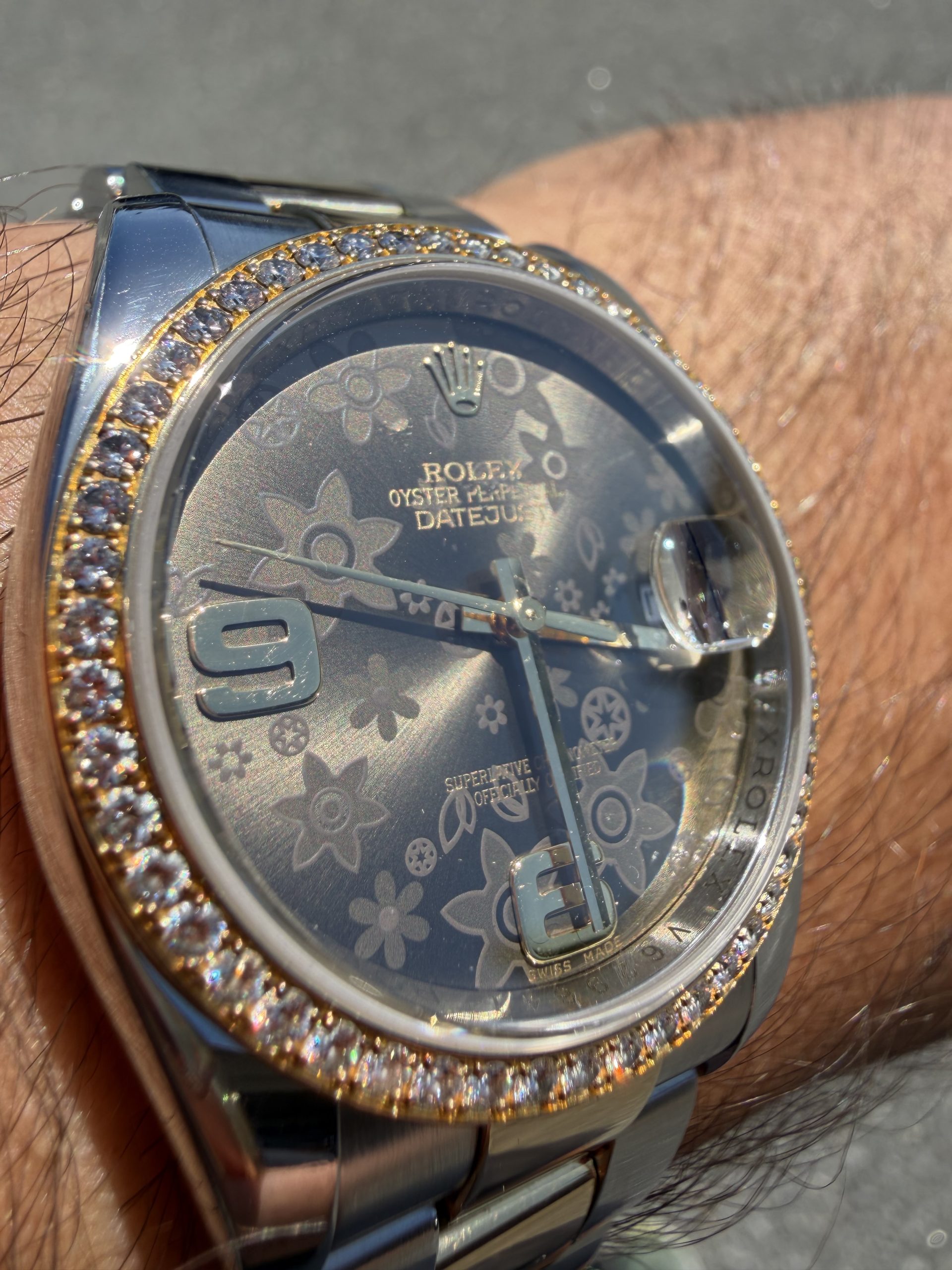 Rolex Datejust 36 Ref. 116243 Floral Dial 2010 - Bilde 14