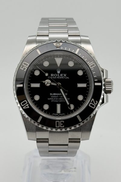 ROLEX SUBMARINER NO-DATE 114060 – NORSK 2018 MODELL – KOMPLETT SETT