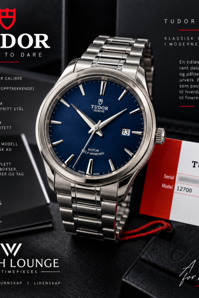 Tudor Style 41 – Ref. 12700 – Blå skive