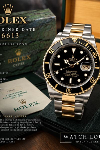 Rolex Submariner Date 16613 – Black Dial & Bezel