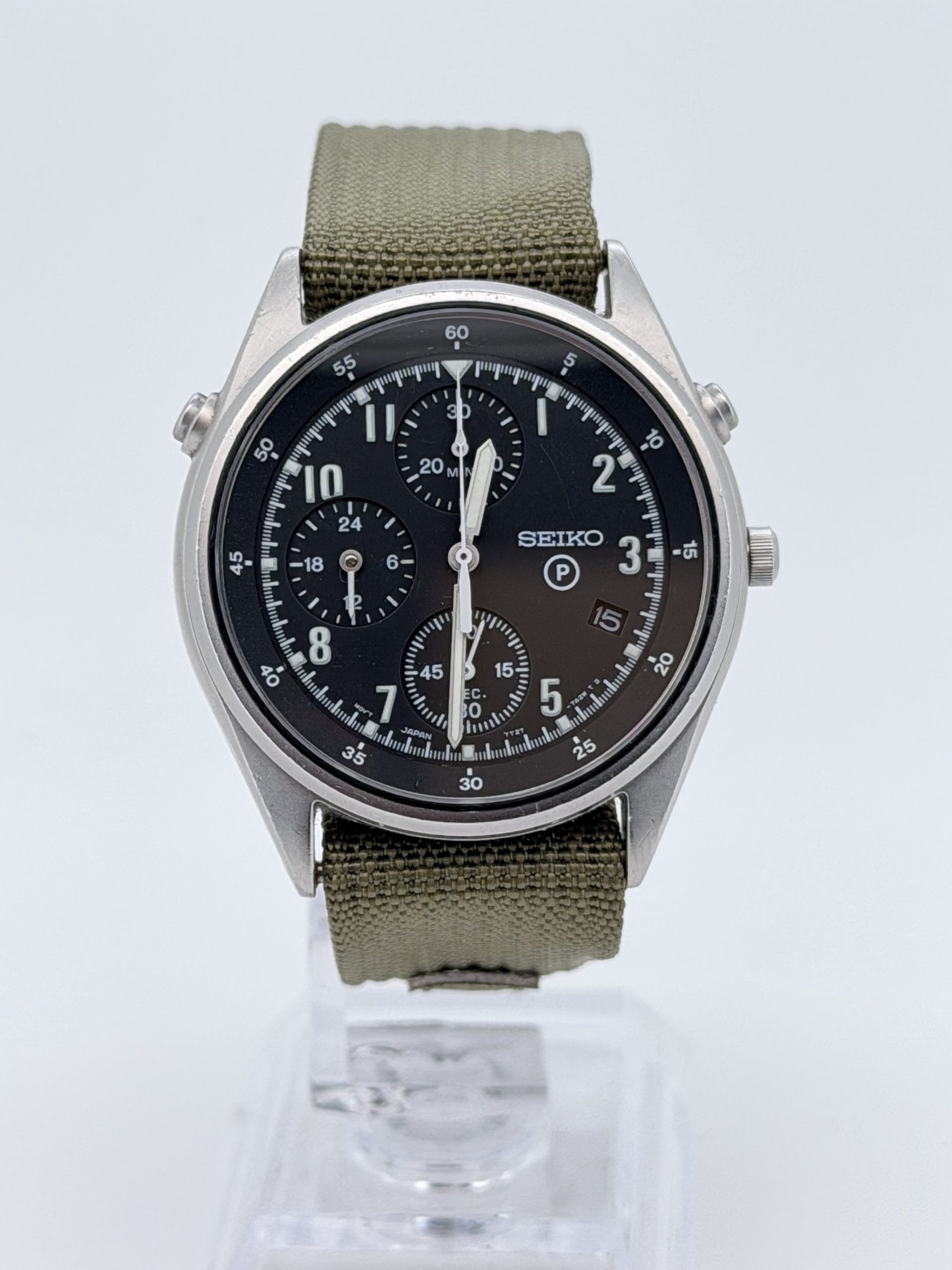 SEIKO GEN 2 7T27-7A20 RAF Military Issued Chronograph – 1996 - Bilde 4