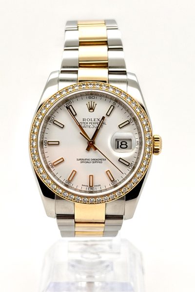 Rolex Datejust 36 – Ref. 116247 – 2010 – Full Set – Diamond Bezel