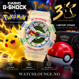 Casio G-Shock GA-110PKM-7AER Pokémon 30th Anniversary – Ubrukt samlerobjekt
