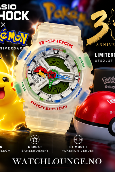 Casio G-Shock GA-110PKM-7AER Pokémon 30th Anniversary – Ubrukt samlerobjekt