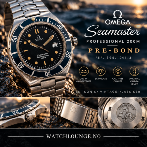 Omega Seamaster Professional 200M «Pre-Bond» – Ref. 396.1041.3 1989 modell.