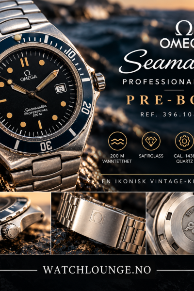 Omega Seamaster Professional 200M «Pre-Bond» – Ref. 396.1041.3 1989 modell.