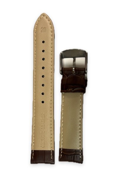Brun skinnreim 20mm