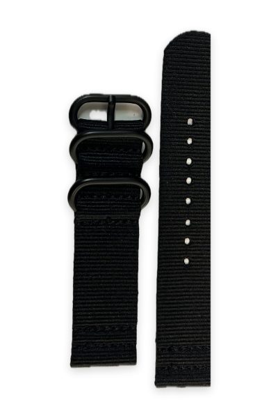 NATO strap med spenne sort 22mm