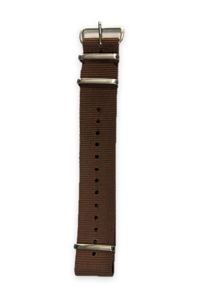 NATO strap i brun 22mm