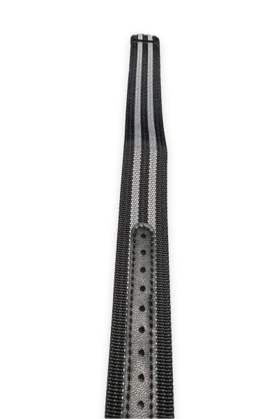 NATO strap med spenne sort / grå 20mm