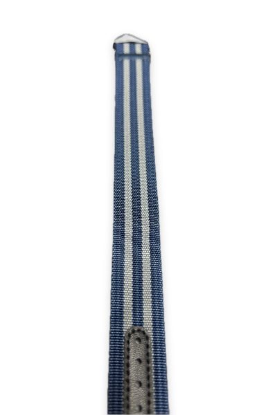 NATO strap med spenne marine blå / grå 20mm